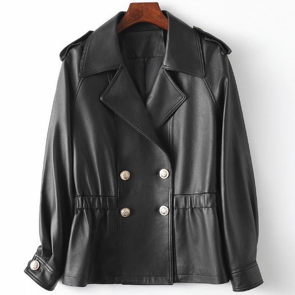 women's leather & faux real sheepskin turn-down collar coats jackets fashion genuine motorcycle biker button outwear overcoat black
women's leather & faux real sheepskin turn-down collar coats jackets fashion genuine motorcycle biker button outwear overcoat black