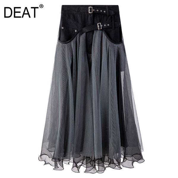 spring and summer fashion women clothes high waist a-line mesh patchwork halfbody skirt female bottoms wp9600 210421, Black
spring and summer fashion women clothes high waist a-line mesh patchwork halfbody skirt female bottoms wp9600 210421, Black