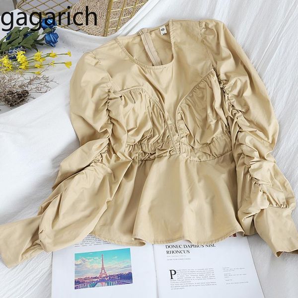 women's blouses & shirts gagarich spring women ladies fashion o neck puff sleeve pleated strapless slim korean solid ruffles blouse ca, White
women's blouses & shirts gagarich spring women ladies fashion o neck puff sleeve pleated strapless slim korean solid ruffles blouse ca, White