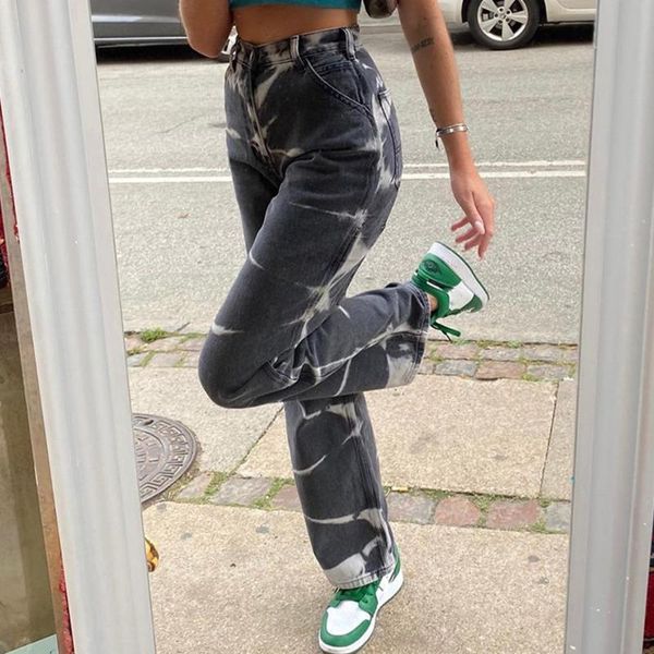 women's jeans y2k tie dye high waist jean 2021 cotton denim joggers vertical straight pants harajuku retro female trousers, Blue
women's jeans y2k tie dye high waist jean 2021 cotton denim joggers vertical straight pants harajuku retro female trousers, Blue