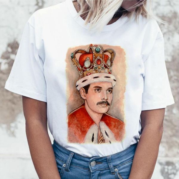 freddie mercury the queen band womens t shirt hipster casual tshirts harajuku fashion round neck tees female, White
freddie mercury the queen band womens t shirt hipster casual tshirts harajuku fashion round neck tees female, White