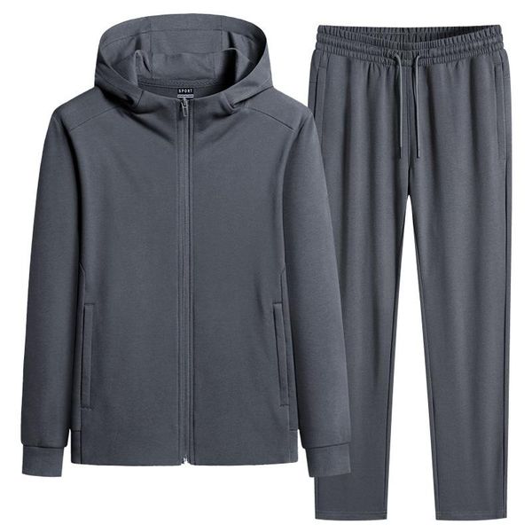 men's tracksuits 2021 autumn and winter casual sports cotton suit trendy hooded, Gray
men's tracksuits 2021 autumn and winter casual sports cotton suit trendy hooded, Gray