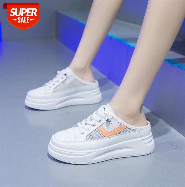 net bread head half drag women's thick-soled casual sponge cake with white shoes outdoor sandals and slippers #0s7t, Black
net bread head half drag women's thick-soled casual sponge cake with white shoes outdoor sandals and slippers #0s7t, Black