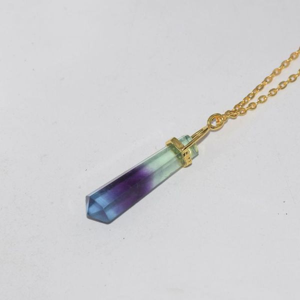 pendant necklaces natural rainbow flourite gold crown point necklace female 2021 green 6 face hexagonal stone link chain women, Silver
pendant necklaces natural rainbow flourite gold crown point necklace female 2021 green 6 face hexagonal stone link chain women, Silver