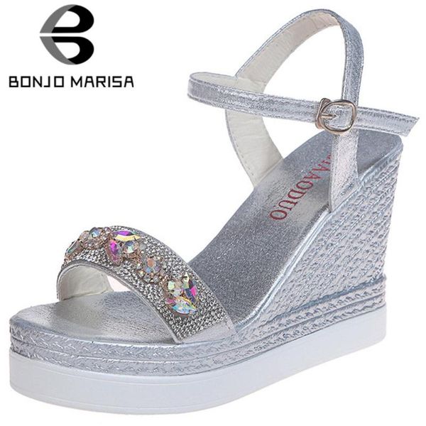fashion summer female rhinestone sweet date platform sandals women super high wedges shoes woman, Black
fashion summer female rhinestone sweet date platform sandals women super high wedges shoes woman, Black