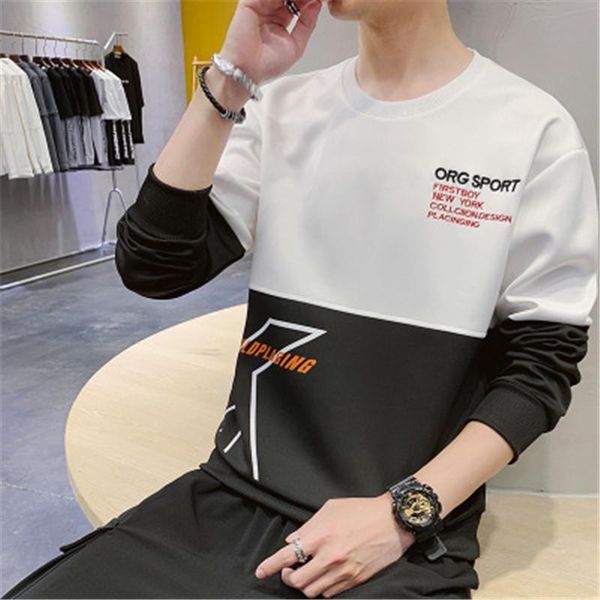 mens long sleeve t-shirt fashion korean trend crew neck sweater couple clothing designer autumn male casual loose apparel sweatshirts, Black
mens long sleeve t-shirt fashion korean trend crew neck sweater couple clothing designer autumn male casual loose apparel sweatshirts, Black