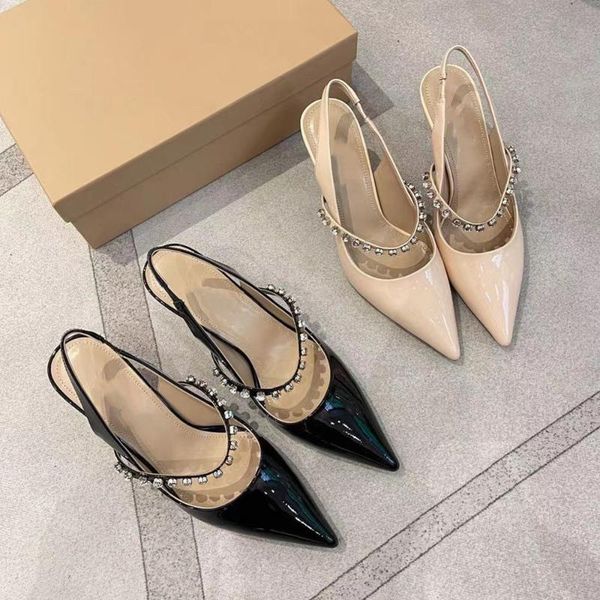 patent leather sandals women pointed toe high heels ladies party shoes wedding pumps designer shoe woman, Black
patent leather sandals women pointed toe high heels ladies party shoes wedding pumps designer shoe woman, Black