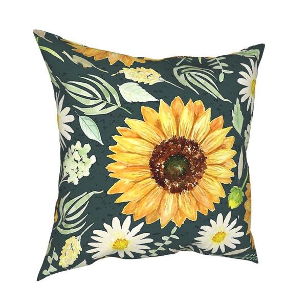 pillow case sunflowers and daisies watercolor pillowcase soft fabric cushion cover gift flower living room square 45x45cm
pillow case sunflowers and daisies watercolor pillowcase soft fabric cushion cover gift flower living room square 45x45cm