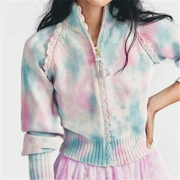 women's knits & tees fall ins blogger tie dyed fresh sweet zipper cardigan sweater loose all match three dimensional lace knitted long, White
women's knits & tees fall ins blogger tie dyed fresh sweet zipper cardigan sweater loose all match three dimensional lace knitted long, White