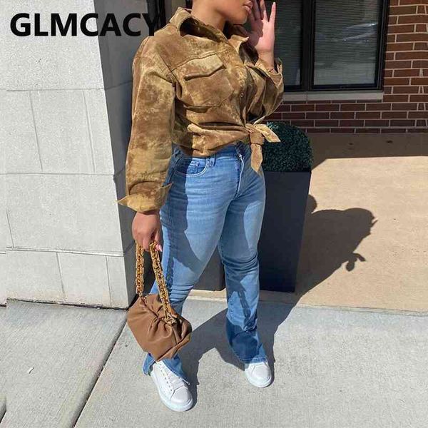 women long sleeve button down corduroy jacket pocket design chic coat 210702, Black;brown
women long sleeve button down corduroy jacket pocket design chic coat 210702, Black;brown