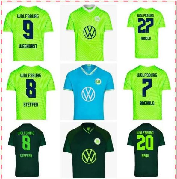 20 21 wolfsburg steffen weghorst arnold mehmedi mens soccer jerseys mbabu ginczek klaus home away football shirt short sleeves uniforms, Black;yellow
20 21 wolfsburg steffen weghorst arnold mehmedi mens soccer jerseys mbabu ginczek klaus home away football shirt short sleeves uniforms, Black;yellow