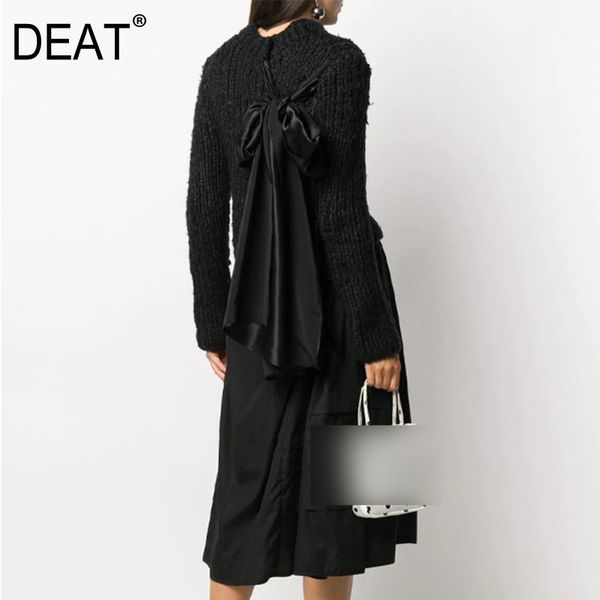 solid color simple lace up decorative long sleeve o-neck collar with bow sweater women fashion tide spring gx004 210421, White;black
solid color simple lace up decorative long sleeve o-neck collar with bow sweater women fashion tide spring gx004 210421, White;black