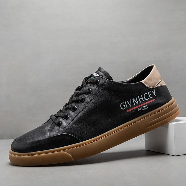 man casual mens sneakers leather brand new shoes men male footwear fashion luxury white shoe men shoes, Black
man casual mens sneakers leather brand new shoes men male footwear fashion luxury white shoe men shoes, Black