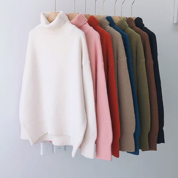 autumn winter women turtleneck sweater oversize wool warm pullovers long sleeve cashmere loose jumper knit 210420, White;black
autumn winter women turtleneck sweater oversize wool warm pullovers long sleeve cashmere loose jumper knit 210420, White;black