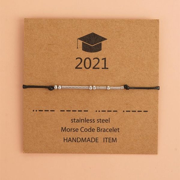 charm bracelets unique morse code graduation bracelet class of 2021 seniors wish stainless steel charms friendship, Golden;silver
charm bracelets unique morse code graduation bracelet class of 2021 seniors wish stainless steel charms friendship, Golden;silver