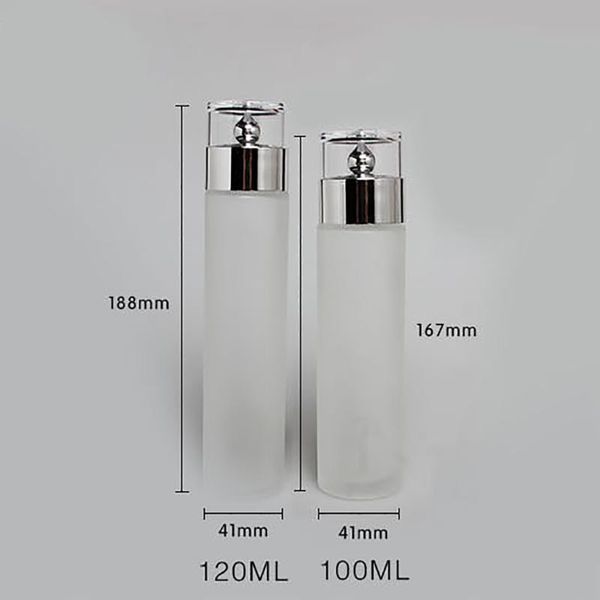 storage bottles & jars 100pcs/lots glass toner cream bottle with silver cap 120ml, empty frosted lotion spray pump refillable
storage bottles & jars 100pcs/lots glass toner cream bottle with silver cap 120ml, empty frosted lotion spray pump refillable