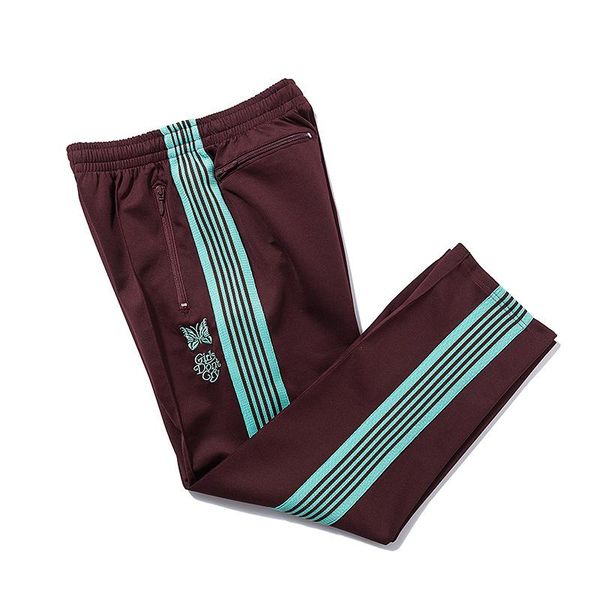 men's pants spring needles butterflies embroidered braid retro sports suit trousers hip hop loose leisure stripe awge long /40, Black
men's pants spring needles butterflies embroidered braid retro sports suit trousers hip hop loose leisure stripe awge long /40, Black