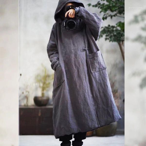 warm thick parkas hooded women winter 2021 cotton linen pockets cotton-padded clothing yoyikamomo, Black
warm thick parkas hooded women winter 2021 cotton linen pockets cotton-padded clothing yoyikamomo, Black