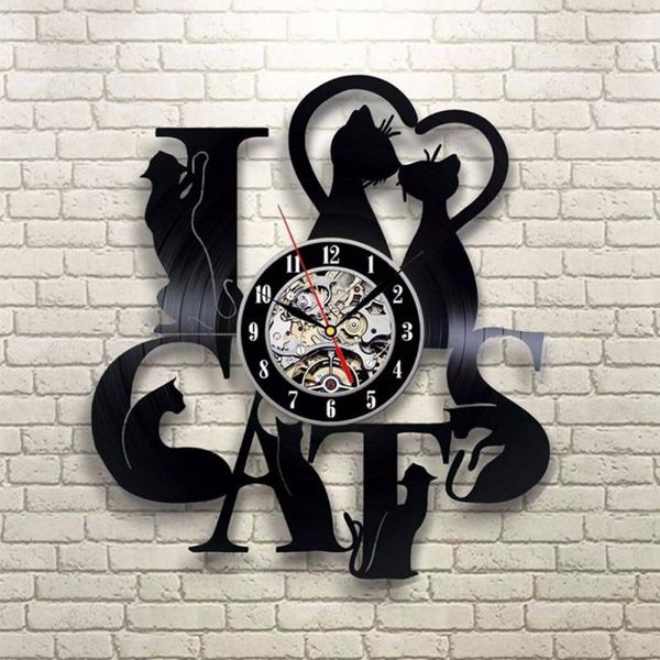 wall clocks 3d hanging cd fashion clock 7 cats i love record vintage kitten art unique decorative hw
wall clocks 3d hanging cd fashion clock 7 cats i love record vintage kitten art unique decorative hw