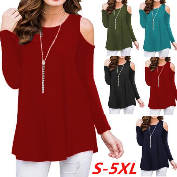 spring and summer long sleeve solid color off shoulder t-shirt large size women's wear, White
spring and summer long sleeve solid color off shoulder t-shirt large size women's wear, White