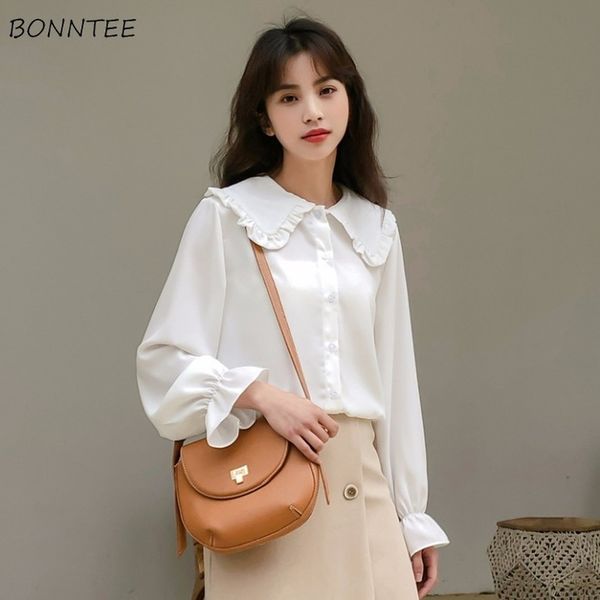 blouses women sweet ulzzang spring trendy peter pan collar white ladies lovely butterfly-sleeve simple preppy girls shirts x0521
blouses women sweet ulzzang spring trendy peter pan collar white ladies lovely butterfly-sleeve simple preppy girls shirts x0521