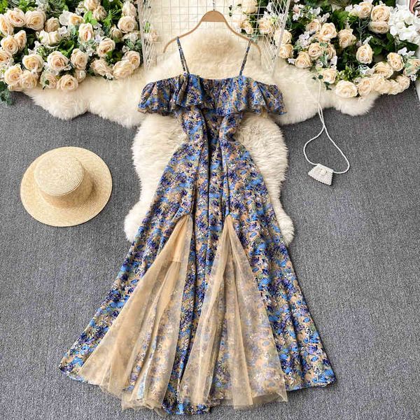 ftllz summer women spaghetti strap slash neck ruffled long dress elegant lace patchwork floral print party 210423, Black;gray
ftllz summer women spaghetti strap slash neck ruffled long dress elegant lace patchwork floral print party 210423, Black;gray