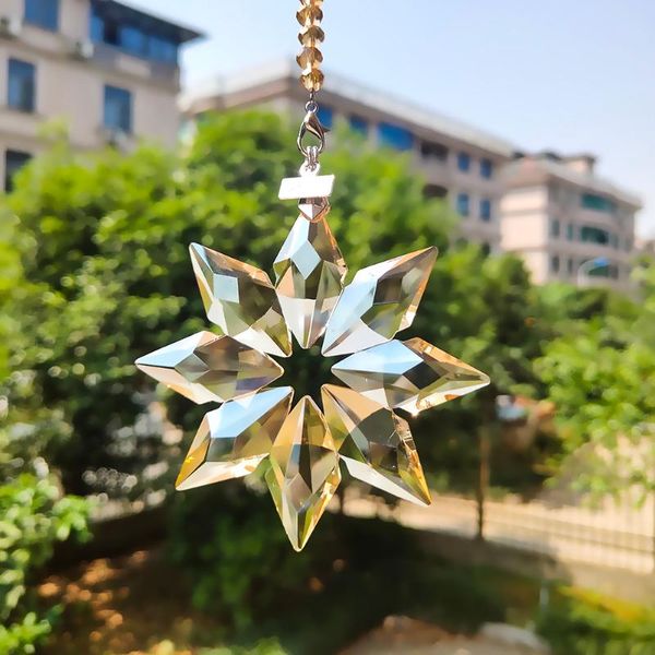 decorative objects & figurines creative snowflake crystal glass art prism faceted pendant sun catcher car rearview mirror home
decorative objects & figurines creative snowflake crystal glass art prism faceted pendant sun catcher car rearview mirror home