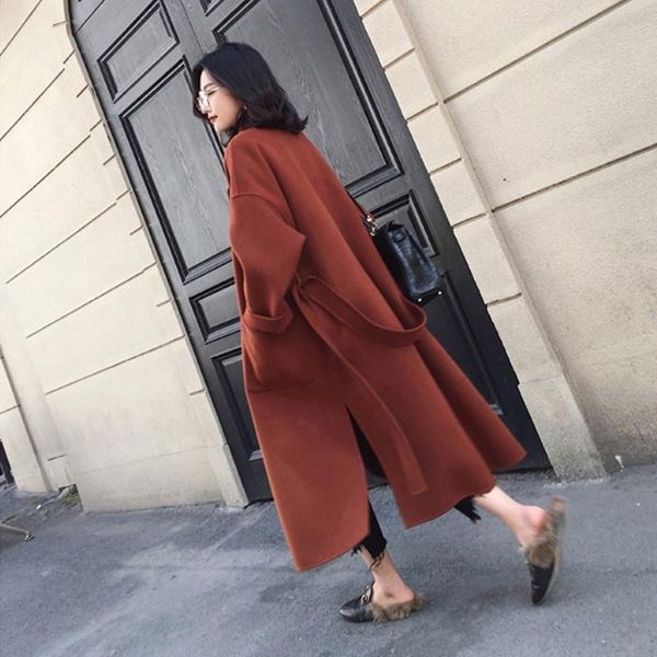 women's wool & blends tweed coat women's mid-length 2021 autumn and winter korean version of pure color woolen cold-proof jacket rm, Black
women's wool & blends tweed coat women's mid-length 2021 autumn and winter korean version of pure color woolen cold-proof jacket rm, Black