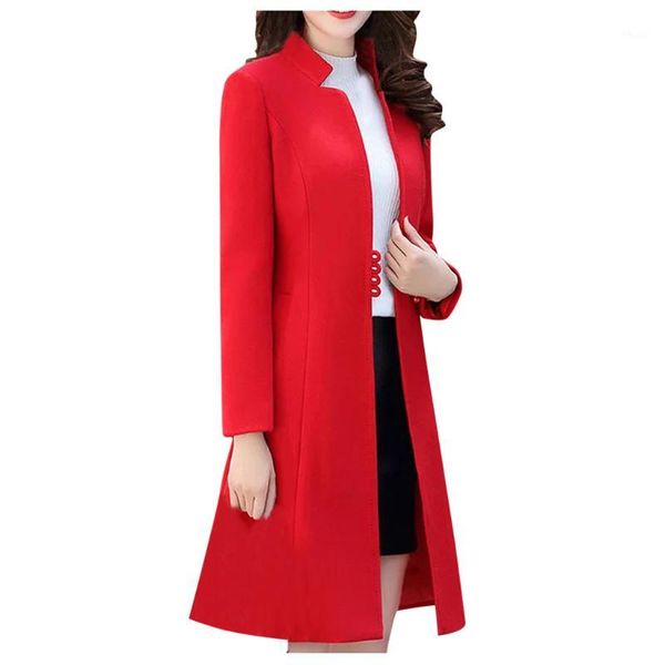women's wool & blends winter fashion slim coat women long-sleeved casual medium long soft1, Black
women's wool & blends winter fashion slim coat women long-sleeved casual medium long soft1, Black