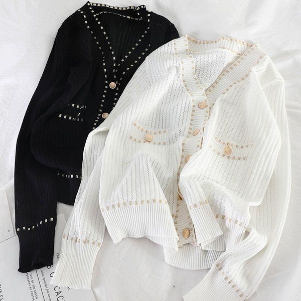 spring summer fashion casual temperament korean women loose thin cardigan single breasted sweater sj288 women's knits & tees, White
spring summer fashion casual temperament korean women loose thin cardigan single breasted sweater sj288 women's knits & tees, White