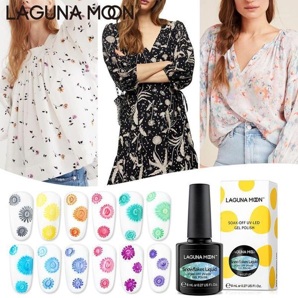 lagunamoon 8ml snowflakes liquid gel nail polish uv led soak off varnish lacquer manicure arts salon1, Red;pink
lagunamoon 8ml snowflakes liquid gel nail polish uv led soak off varnish lacquer manicure arts salon1, Red;pink