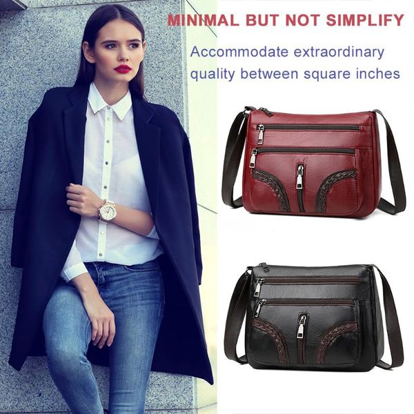 evening bags simply crossbody pu leather solid color simple multi-zipper bag lady travel small handbags for women 2021
evening bags simply crossbody pu leather solid color simple multi-zipper bag lady travel small handbags for women 2021