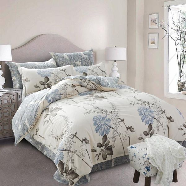 bedding sets 100% cotton floral printed bed linen duvet cover set with beautiful natural flowers for double #a05
bedding sets 100% cotton floral printed bed linen duvet cover set with beautiful natural flowers for double #a05