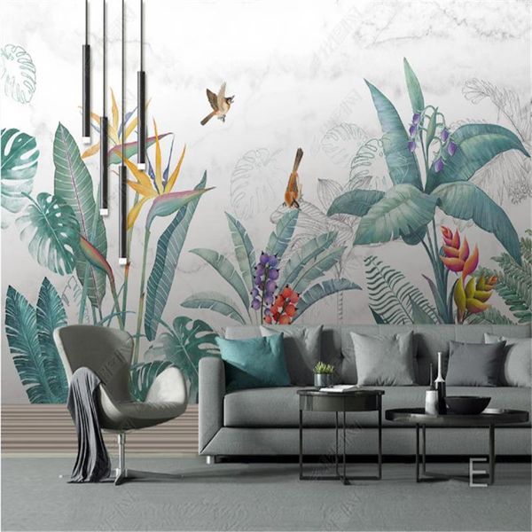 nordic wallpapers for living room small fresh tropical plant flowers and birds tv background wall paper home decor mural
nordic wallpapers for living room small fresh tropical plant flowers and birds tv background wall paper home decor mural
