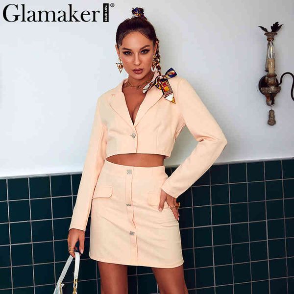 glamaker long sleeve and skirt set women autumn 2 piece blazer suit sets fashion office ladies co ord club outfits 210412, White
glamaker long sleeve and skirt set women autumn 2 piece blazer suit sets fashion office ladies co ord club outfits 210412, White