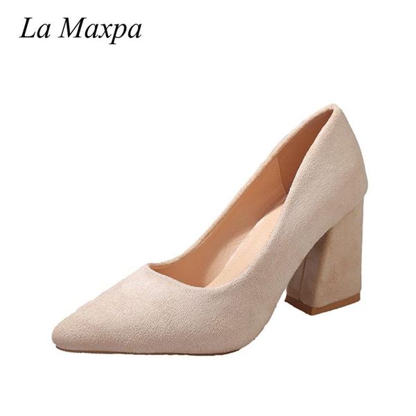 la maxpa nude high heels office thick women shoes big size 35-41 ladies 2021 pointed toe mature slip-on black pumps dress
la maxpa nude high heels office thick women shoes big size 35-41 ladies 2021 pointed toe mature slip-on black pumps dress