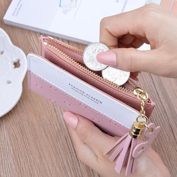wallets leather small wallet women famous mini purses female short coin zipper purse holder, Red;black
wallets leather small wallet women famous mini purses female short coin zipper purse holder, Red;black