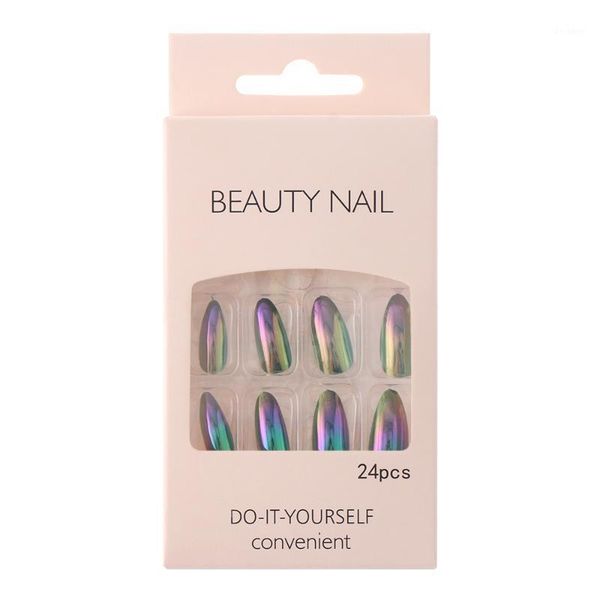 24pcs detachable fake nail stiletto mirror laser wearable full coverage diy tip with pressure glue1, Red;gold
24pcs detachable fake nail stiletto mirror laser wearable full coverage diy tip with pressure glue1, Red;gold