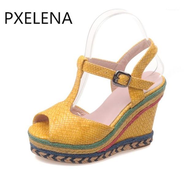 summer ladies peep toe wedge high heel platform sandals woman ethnic t-strap party dress shoes plus size us4.5-.51, Black
summer ladies peep toe wedge high heel platform sandals woman ethnic t-strap party dress shoes plus size us4.5-.51, Black