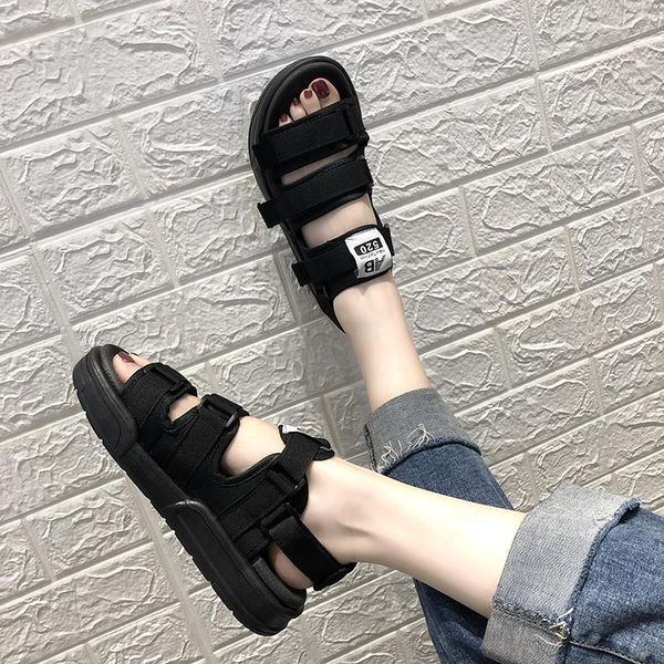 korean harajuku wind wedge sandals female summer couple flat hook & loop movement student shoes leisure women, Black
korean harajuku wind wedge sandals female summer couple flat hook & loop movement student shoes leisure women, Black