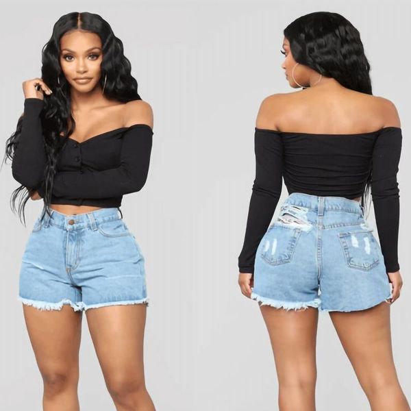 women's shorts plus size light blue ripped cut out denim with tassel women streetwear high waist hollow hole jean female, White;black
women's shorts plus size light blue ripped cut out denim with tassel women streetwear high waist hollow hole jean female, White;black