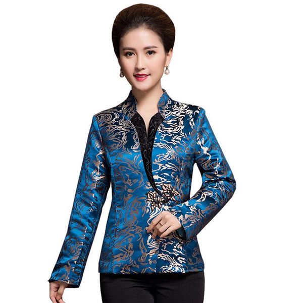 women's jackets ovecoat chinese traditional tangsuit big size women casual female outerwear coats evening party blue jacket, Black;brown
women's jackets ovecoat chinese traditional tangsuit big size women casual female outerwear coats evening party blue jacket, Black;brown