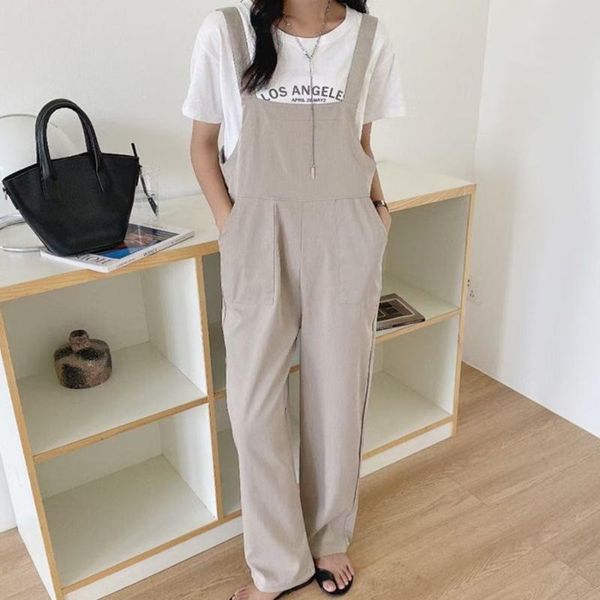 women's pants & capris hzirip casual overalls fashion loose slim women 2021 solid gentle high waist all match femme wide leg cargo, Black;white
women's pants & capris hzirip casual overalls fashion loose slim women 2021 solid gentle high waist all match femme wide leg cargo, Black;white
