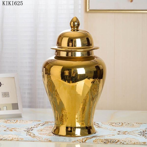 vases creative golden ceramic storage jar flower arrangement vase porcelain tabledecoration electroplating general home decor
vases creative golden ceramic storage jar flower arrangement vase porcelain tabledecoration electroplating general home decor