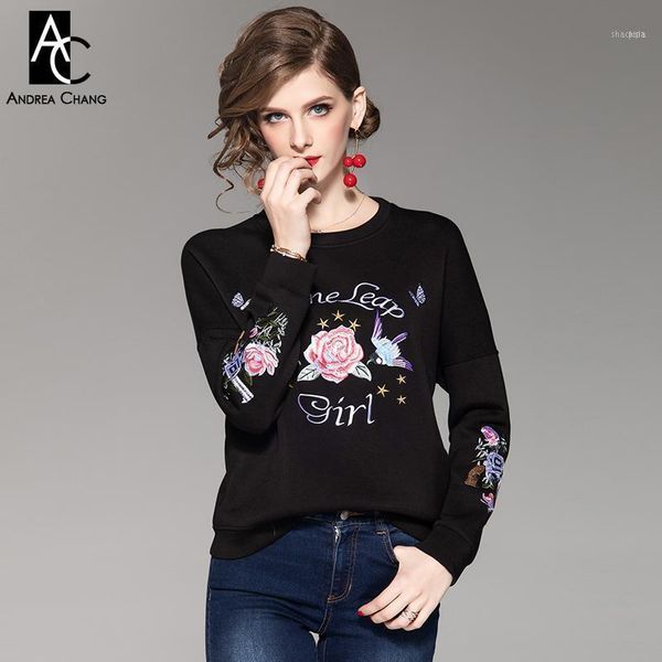 autumn winter woman sweatshirt letter bird flower pattern embroidery chest cotton fashion casual black1, Black
autumn winter woman sweatshirt letter bird flower pattern embroidery chest cotton fashion casual black1, Black