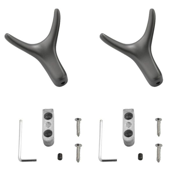 hooks & rails 2 sets wall-mounted hook hanger modern style zinc alloy hanging with install tools
hooks & rails 2 sets wall-mounted hook hanger modern style zinc alloy hanging with install tools