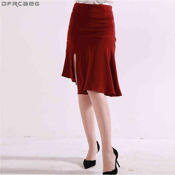 casual dresses fashion split women skirt spring summer falda mujer high waist satin red green black s elegant bodycon midi ws, Black;gray
casual dresses fashion split women skirt spring summer falda mujer high waist satin red green black s elegant bodycon midi ws, Black;gray