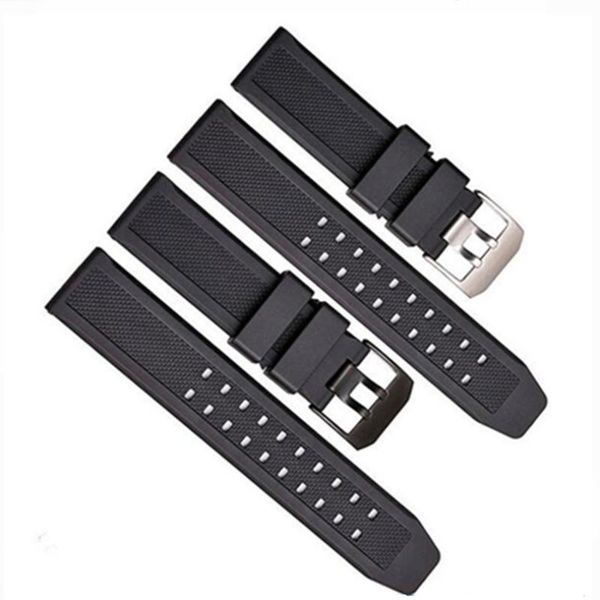 watch bands 23mm watchband silicone senior natural rubber band black male models military table for lumin strap, Black;brown
watch bands 23mm watchband silicone senior natural rubber band black male models military table for lumin strap, Black;brown