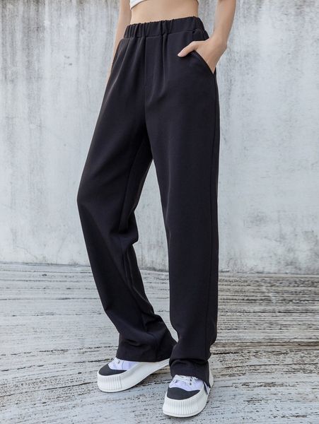 dazy slant pocket button split hem pants 76i3#, Black;white
dazy slant pocket button split hem pants 76i3#, Black;white