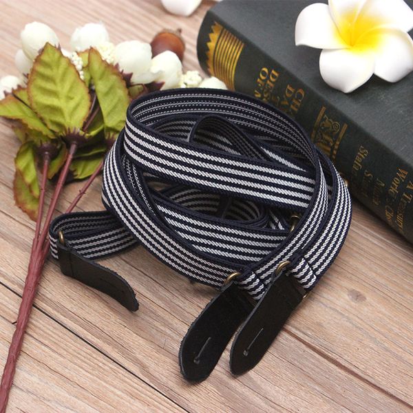 new split pant braces suspenders for man/women pants skinn striped leather trimmed button adjustable elastic fashion suspenders, Black;white
new split pant braces suspenders for man/women pants skinn striped leather trimmed button adjustable elastic fashion suspenders, Black;white